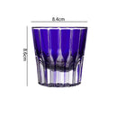 Verre whisky cocktail 200 ml rayures verticales design