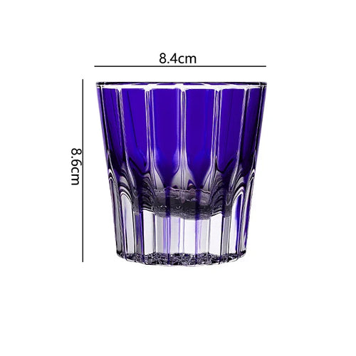 Verre whisky cocktail 200 ml rayures verticales design