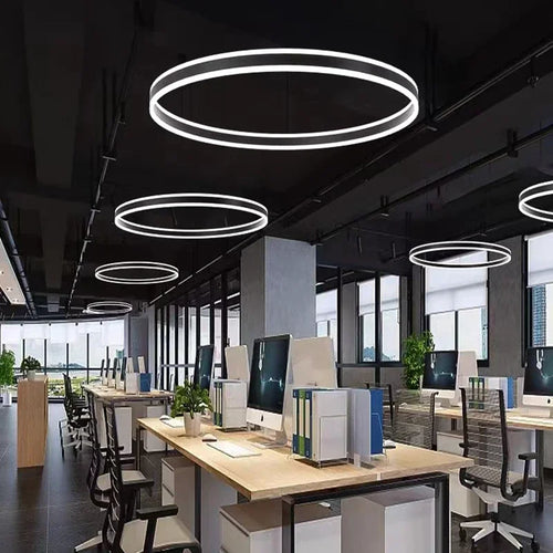 lustre led moderne luminescence haut bas lampes suspendues décor luminaire