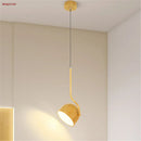 Nordic style adjustable angle wooden LED pendant light
