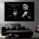 Black and White Movie Scarface and Godfather Canvas Painting Tony Montana , Don Vito Corleone Quotes Posters Pictures Home Decor