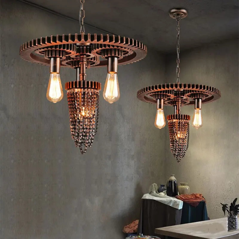 Vintage Style industriel fer Art plomberie suspension lampe Restaurant café Bar Table équipement créatif suspension lumières soutien-gorge