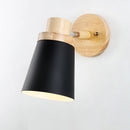 Modern minimalist nordic solid wood wall light