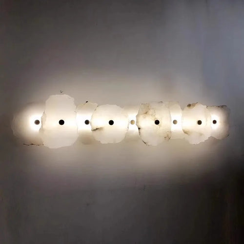 applique murale moderne en laiton et marbre naturel design luxe