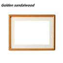 Solid Wood Round Corner Picture Frame, Walnut and Golden Sandalwood, Minimalist Design, Tabletop, Home Decor