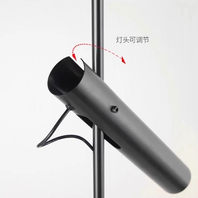Modern nordic LED floor lamp with minimalist creative design - vue 5 sur 10