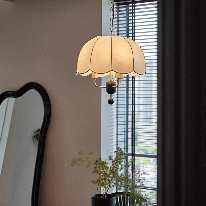 lustre en tissu de luxe français pour décoration intérieure - vue 2 sur 9