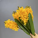 Set of 2 realistic artificial hyacinth flowers for indoor decoration