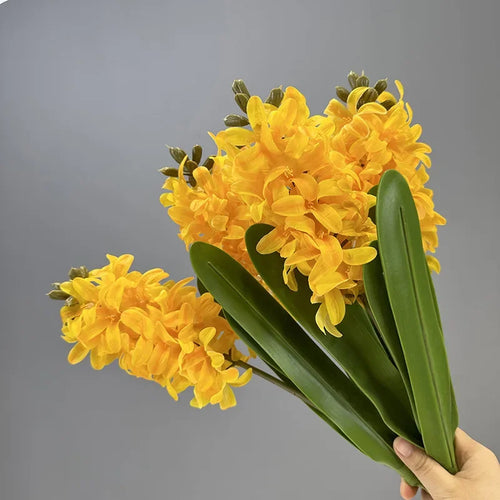Set of 2 realistic artificial hyacinth flowers for indoor decoration - vue 2 sur 11