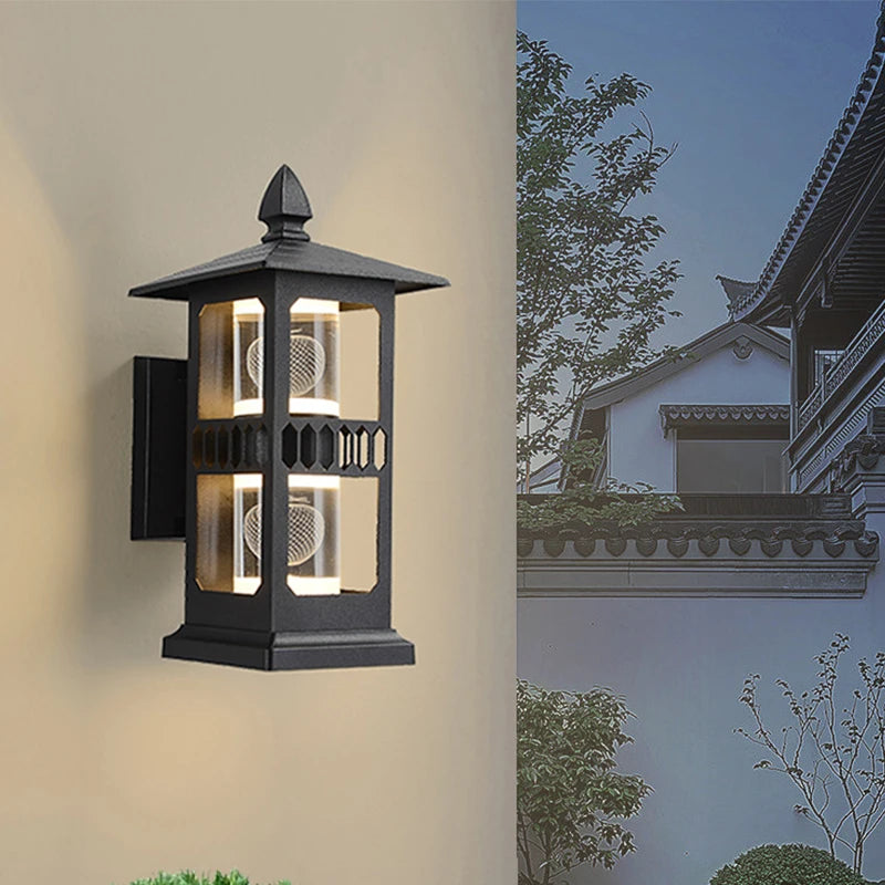 applique murale extérieures étanches minimalistes pour jardin - vue 7 sur 14