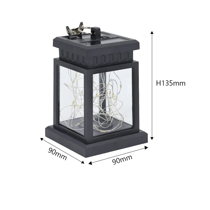 lampe solaire led étanche lanterne rétro pour jardin et cour