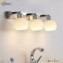 éclairage vanité salle bains cristal moderne chrome noir acier inoxydable miroir e26