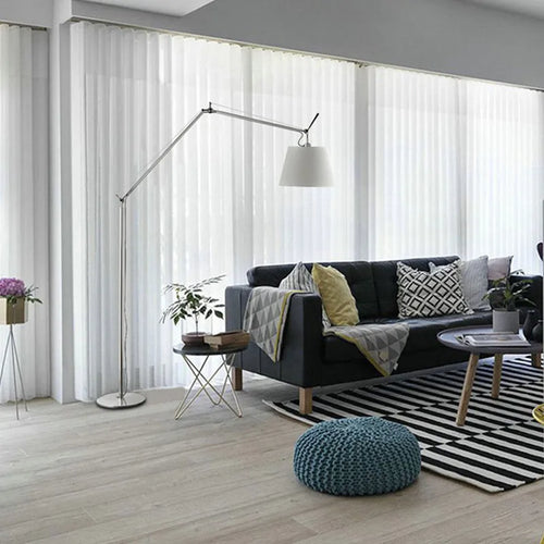 Nordic design swivel arm metal floor lamp for indoor use - vue 5 sur 8