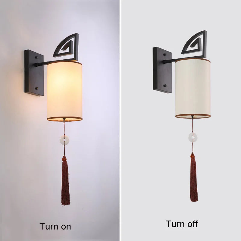 applique murale en tissu style chinois pour hôtel décoration - vue 8 sur 7