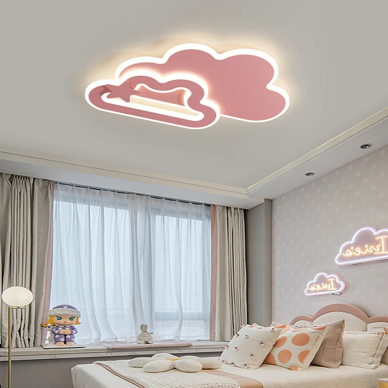 lampe led créative pour chambre d'enfant motif avion et nuages - vue 5 sur 11