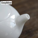 Theiere dehua porcelaine 200ml anse laterale style jade