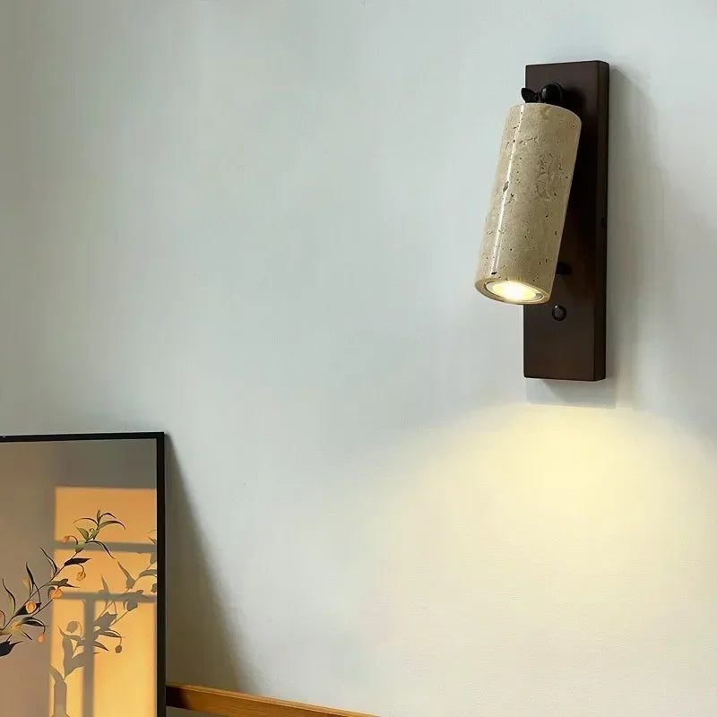applique murale led en pierre décoration vintage moderne pour intérieur