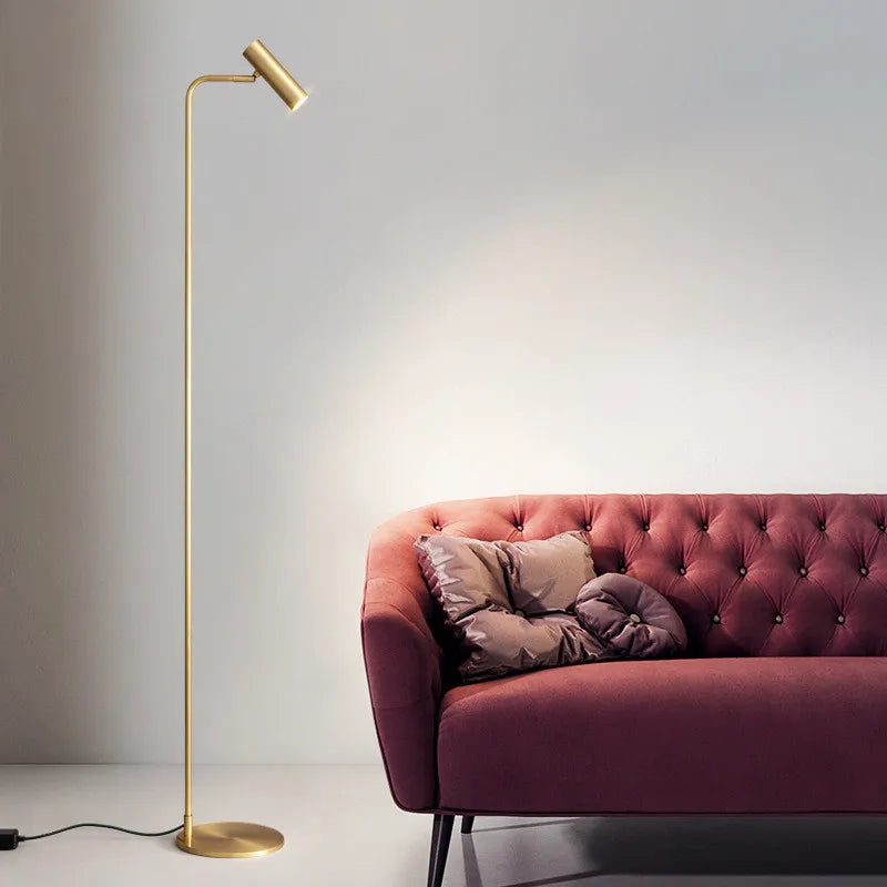 Nordic minimalist adjustable LED floor lamp for indoor use - vue 3 sur 14