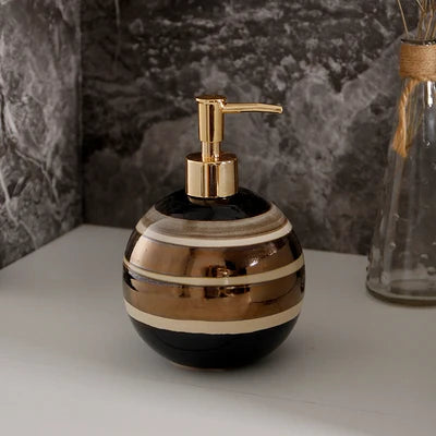 bouteille en céramique pour lotion et savon décoratif - vue 2 sur 8