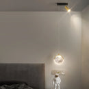 Modern nordic minimalist LED moon pendant light for home decor