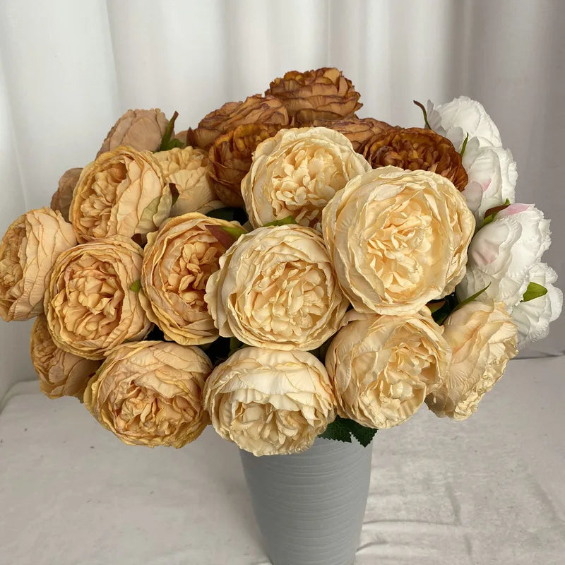 bouquet de roses artificielles décoratif pour mariage et événements - vue 5 sur 16