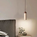 suspension en bois et pierre naturelle pour café