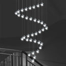 suspension moderne nordique en cristal pour décoration élégante
