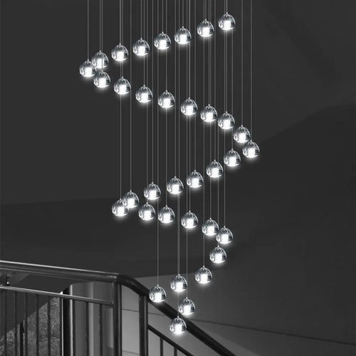 suspension moderne nordique en cristal pour décoration élégante