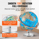 VEVOR Educational Globe 10in/254mm Interactive AR World Globe LED Night Lighting, AR APP Compatible with Android or iOS Devices