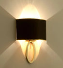 Curved wall light bedside beige modern minimalist hotel room LED wall lamp