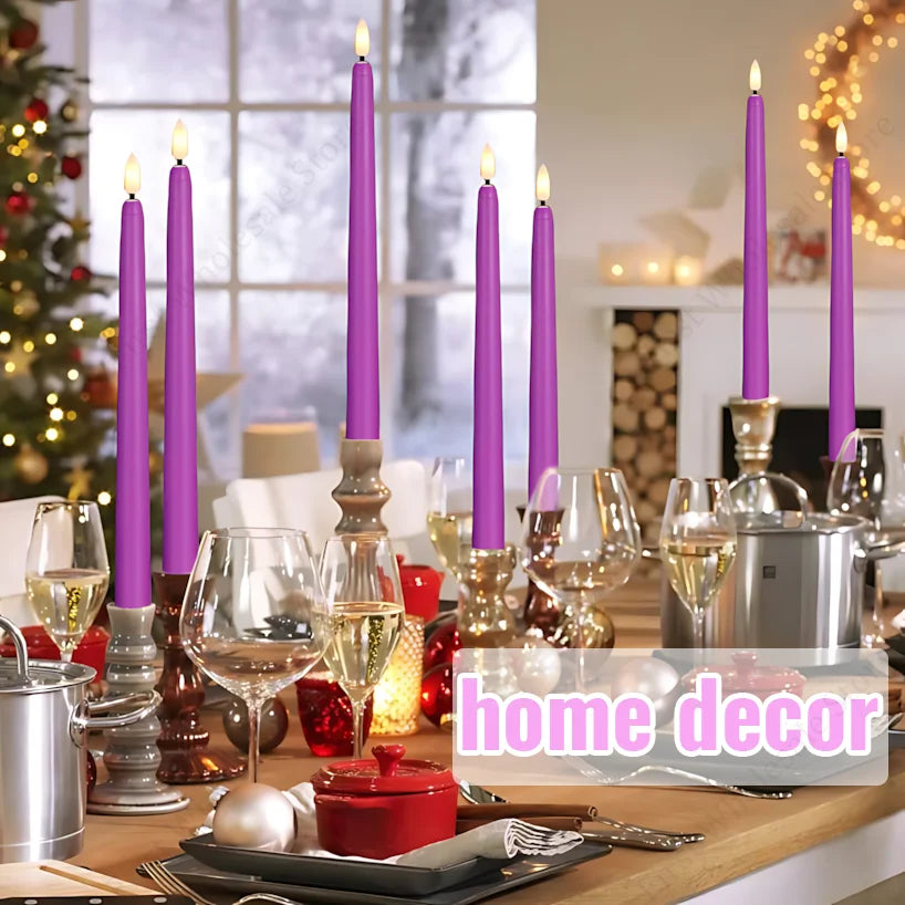 lot de 4 à 72 bougies LED scintillantes sans flamme avec télécommande - vue 3 sur 14