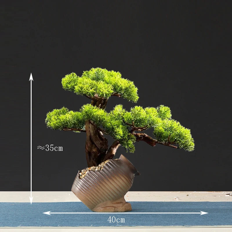 faux arbre bonsaï décoratif pour salon et aménagement paysager - vue 34 sur 36
