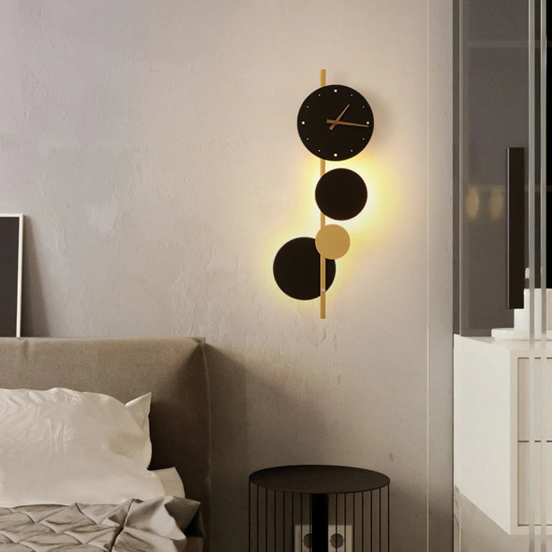 horloge murale led design nordique en acrylique pour décoration intérieure - vue 5 sur 7