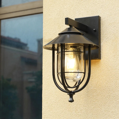 Mengjay appliques murales extérieures lampes luminaire moderne étanche Patio lumière LED pour porche à la maison - vue 9 sur 8