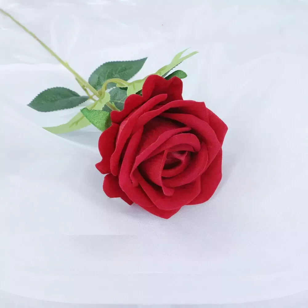 rose artificielle en soie pour décoration de mariage et événements - vue 16 sur 28