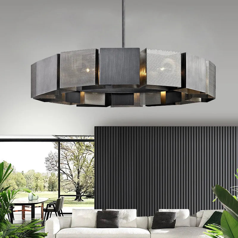 lustre moderne à LED pour décoration intérieure élégante - vue 5 sur 10