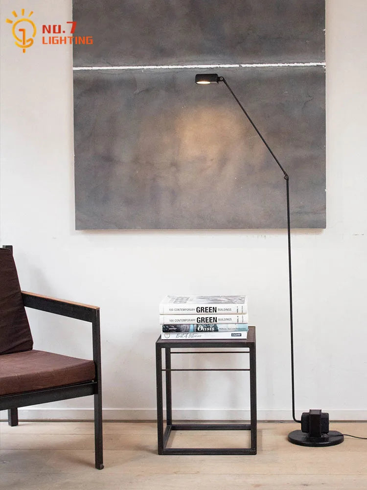 lampadaire led industriel design italien bras oscillant classique
