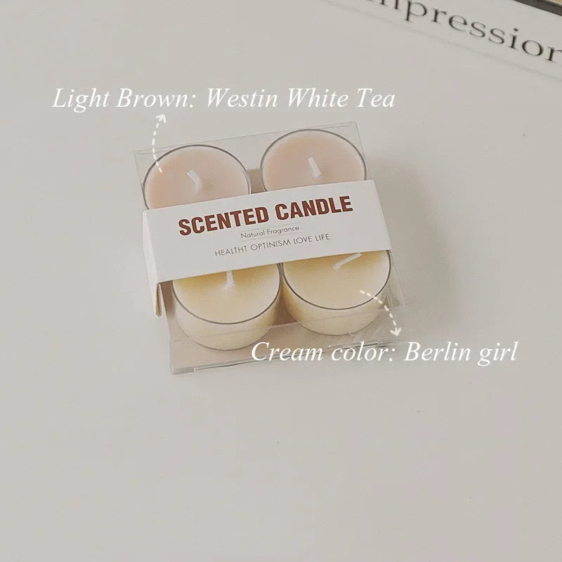 lot de 4 bougies parfumées en cire de soja pour décorations et événements - vue 12 sur 12