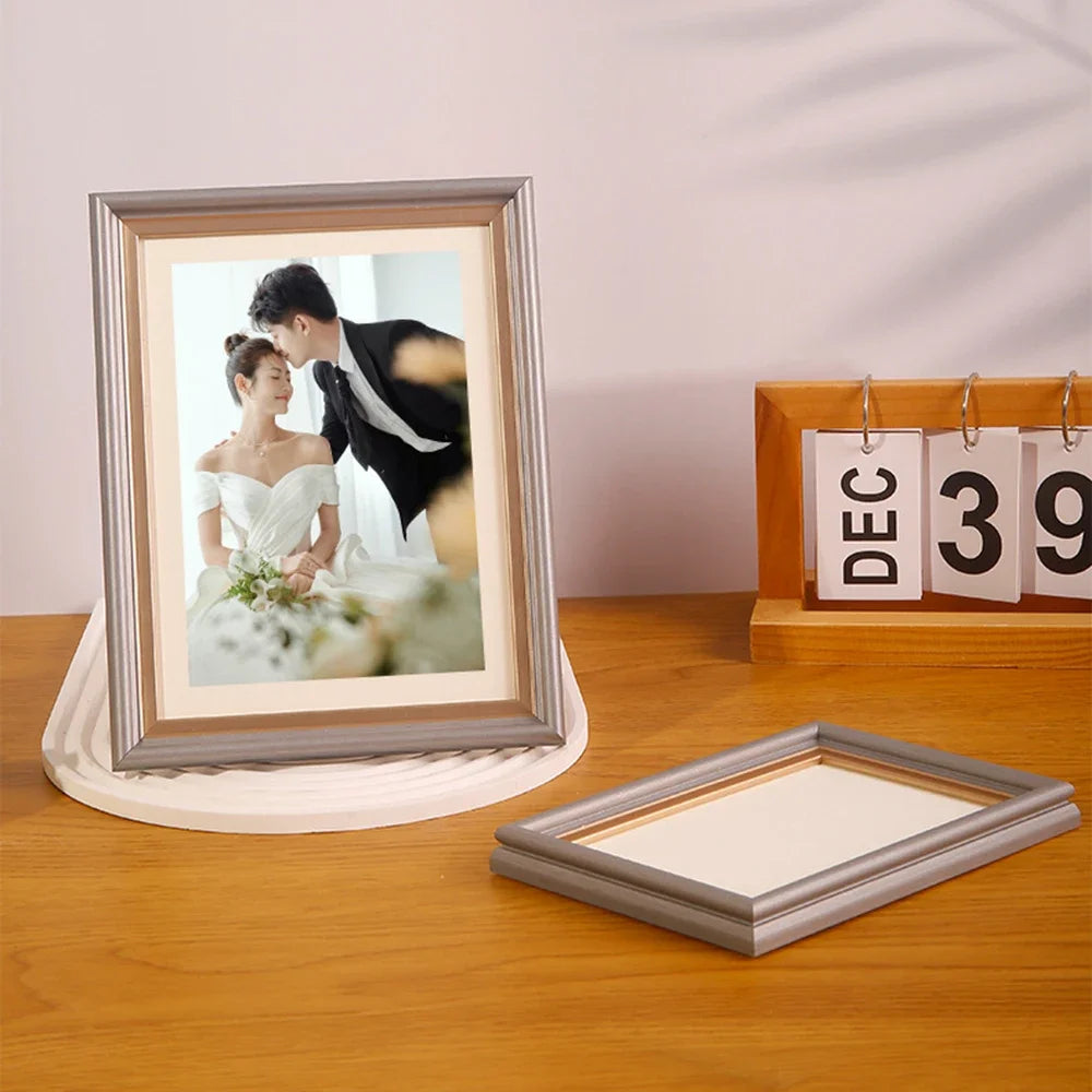 cadre photo en bois pour portraits de famille et mariage - vue 5 sur 10