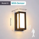 applique murale led extérieure avec détecteur de mouvement automatique