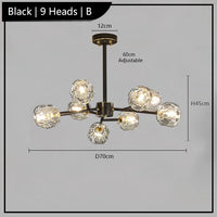 lustre de luxe 	 en cristal éclairage postmoderne winfordo wf-xd011