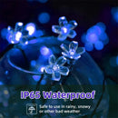 Solar garden fairy string lights for outdoor decoration