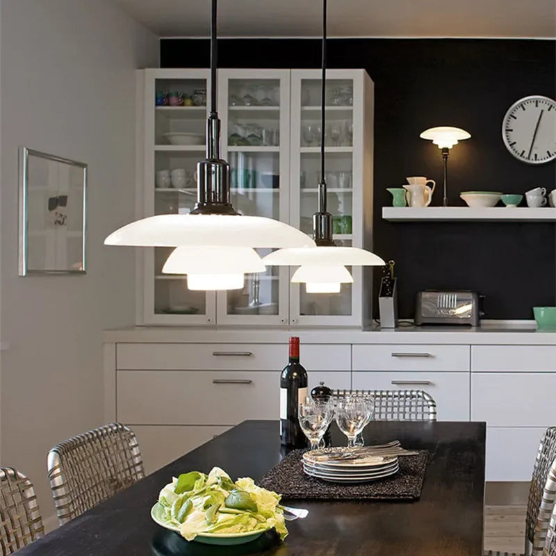 suspension design danoise en verre pour intérieur moderne - vue 5 sur 9