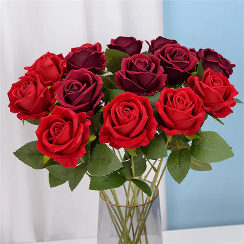bouquet de roses artificielles pour mariage Noël ou Saint-Valentin - vue 3 sur 14
