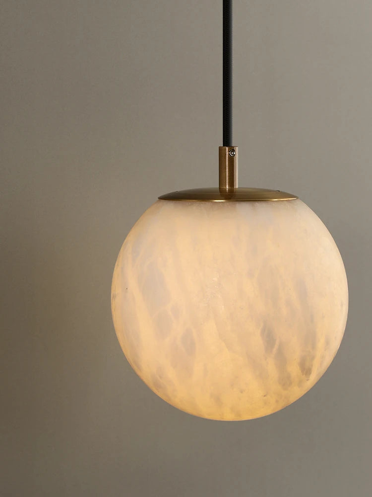 lampe de chevet moderne en cuivre et marbre naturel