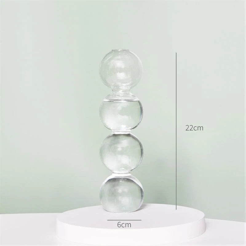 bougeoir en verre transparent décoration intérieure moderne nordique - vue 20 sur 31