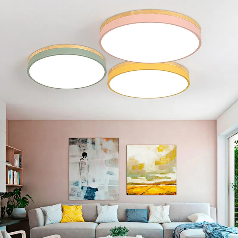 Plafond moderne à LEDs lampe nordique salon chambre couloir balcon montage en Surface plafonnier 18W 5W pour les luminaires de décoration intérieure