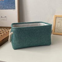 boîte de rangement en lin pour vêtements et jouets divers