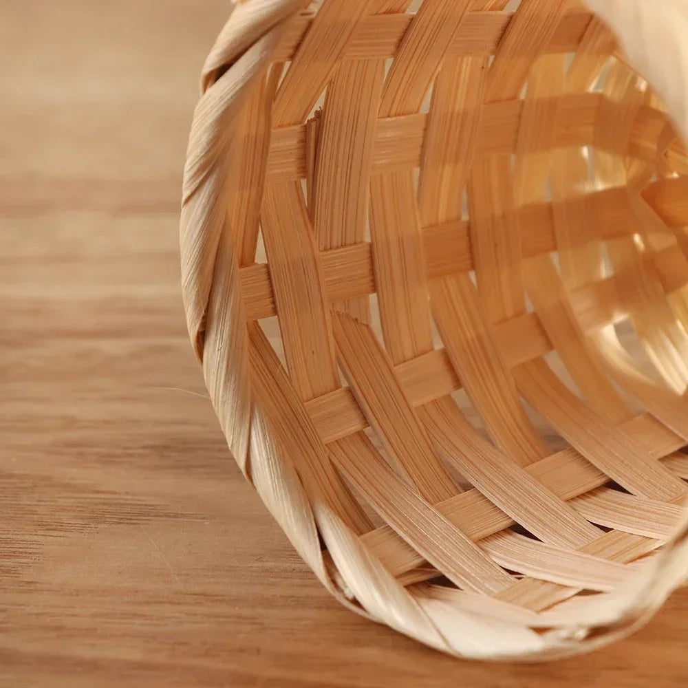 panier de rangement en bambou pour organiser vos articles divers - vue 6 sur 7