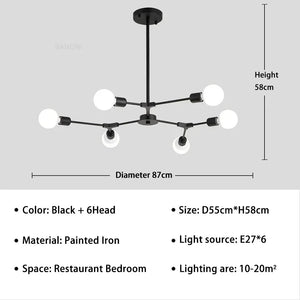 lustre moderne en forme d'arbre pour décoration intérieure